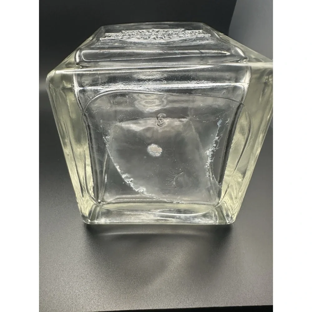 Harley Davidson Glass Decanter with Stopper  Shield Logo Vintage No Box Bar